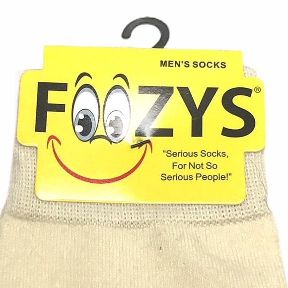 Foozys Abraham Lincoln Socks, Cream, Red, Blue - Picture 4 of 6